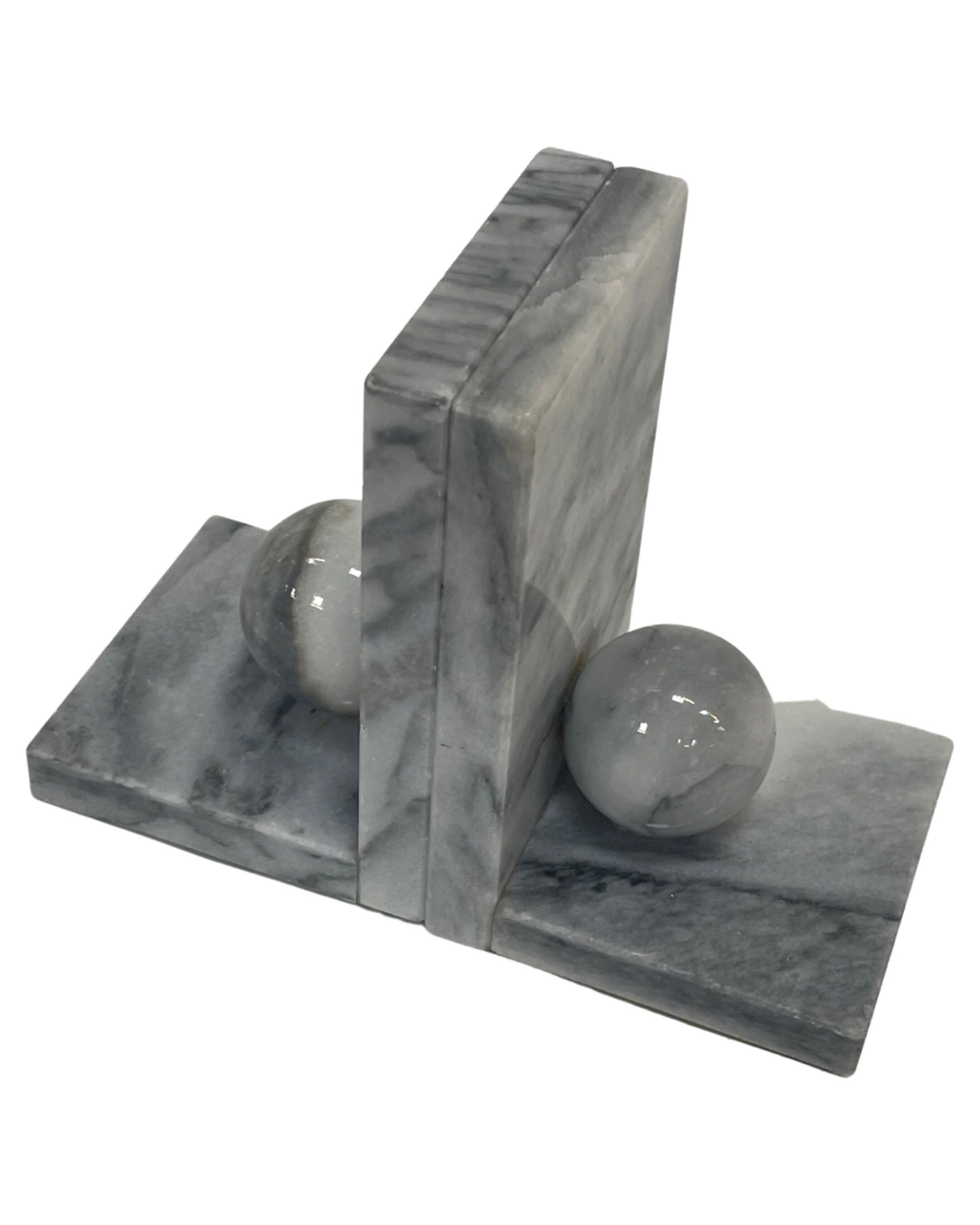 Vintage bookends marble 80s design bookend