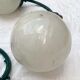 Outdoor wall lamp in cast alluminium, with plastic ball