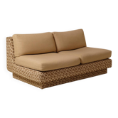 1970s two-seater sofa bench