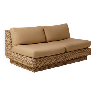 1970s two-seater sofa bench