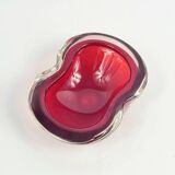 Murano glass Sommerso ashtrays from the mid-century by F. Poli for Seguso