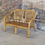 Italian wicker sofa