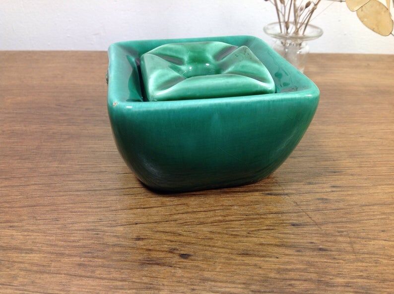 Green ashtray