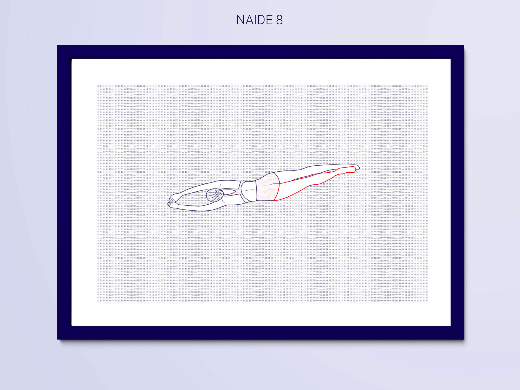 Illustration A4 Naiade No. 8/8 Brittany blue bather