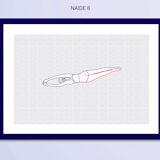 Illustration A4 Naiade No. 8/8 Brittany blue bather