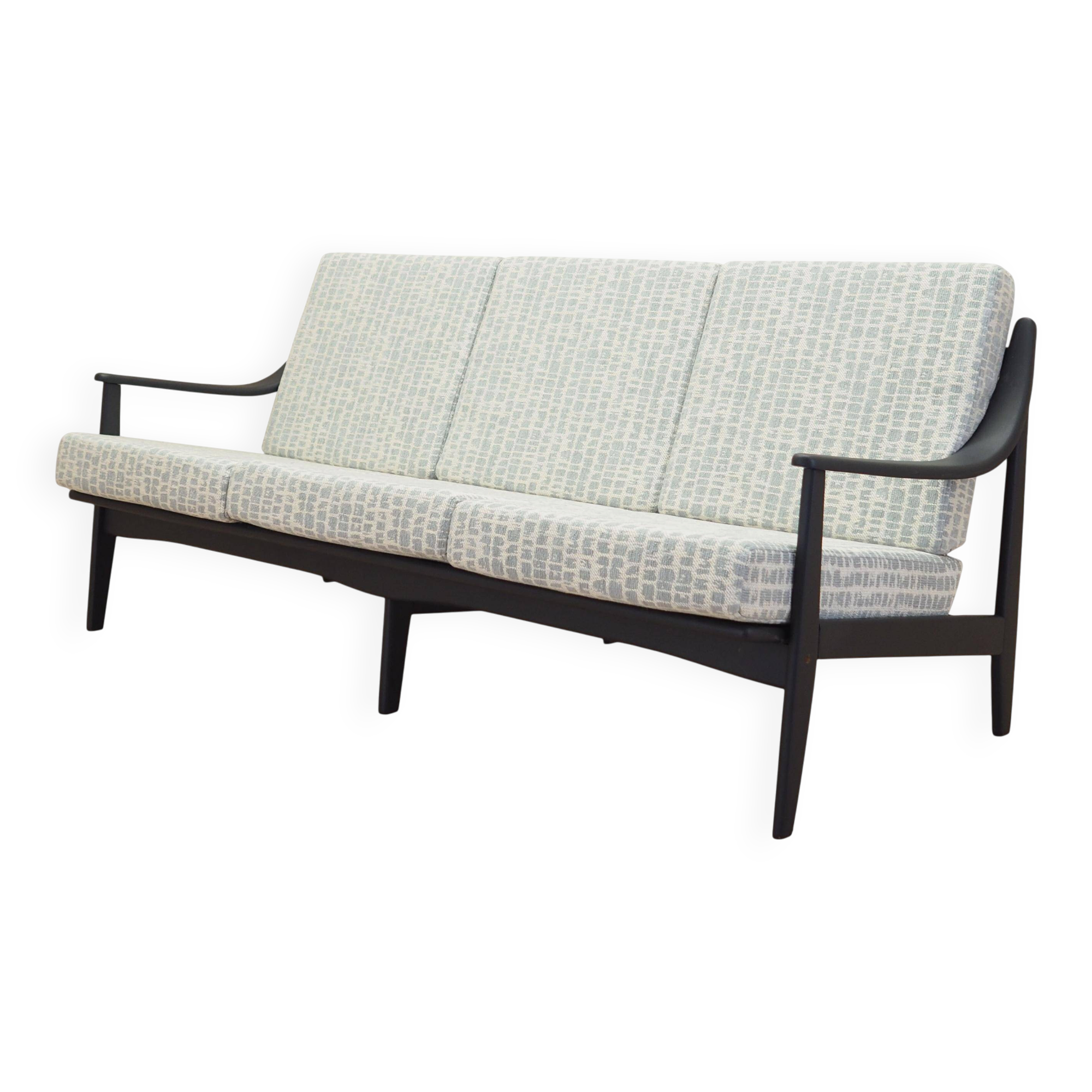 Canapé trois places, design danois, années 1960, production : Danemark