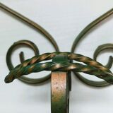 Set of 2 wrought iron hooks