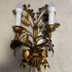 Wall light in the style of Hans Kögl, mid-20th century.