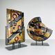 Geometric Glass Vases from Murano, Italy, 2000s, Set of 2