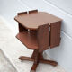 Vintage wooden furniture on casters, Formica furniture, side table