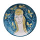 Portrait on ceramic wall plate