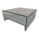 Table basse,  verre moulé