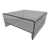 Table basse,  verre moulé