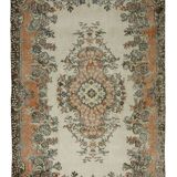 Turkish Anatolian Handmade Vintage Rug 289 cm x 175 cm