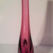 Vase soliflore en verre de Murano par Flavio Poli
