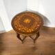 Pair of Louis XV style side tables carved in beech and bronze, handcrafted