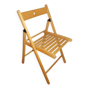 Chaise pliante bois vintage