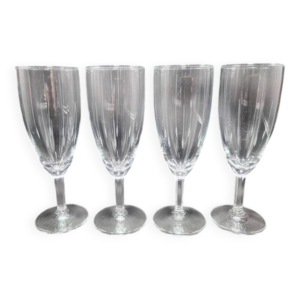 Lot de 4 flûtes à champagne