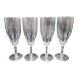 Set of 4 champagne flutes