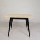 Bistro table Henri Julien, model Tolix T55 with a Formica top, 1950s.