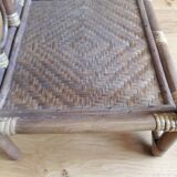 Light rattan shelf with canning