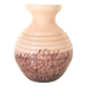 round opaline vase, pink and purple, 1940s