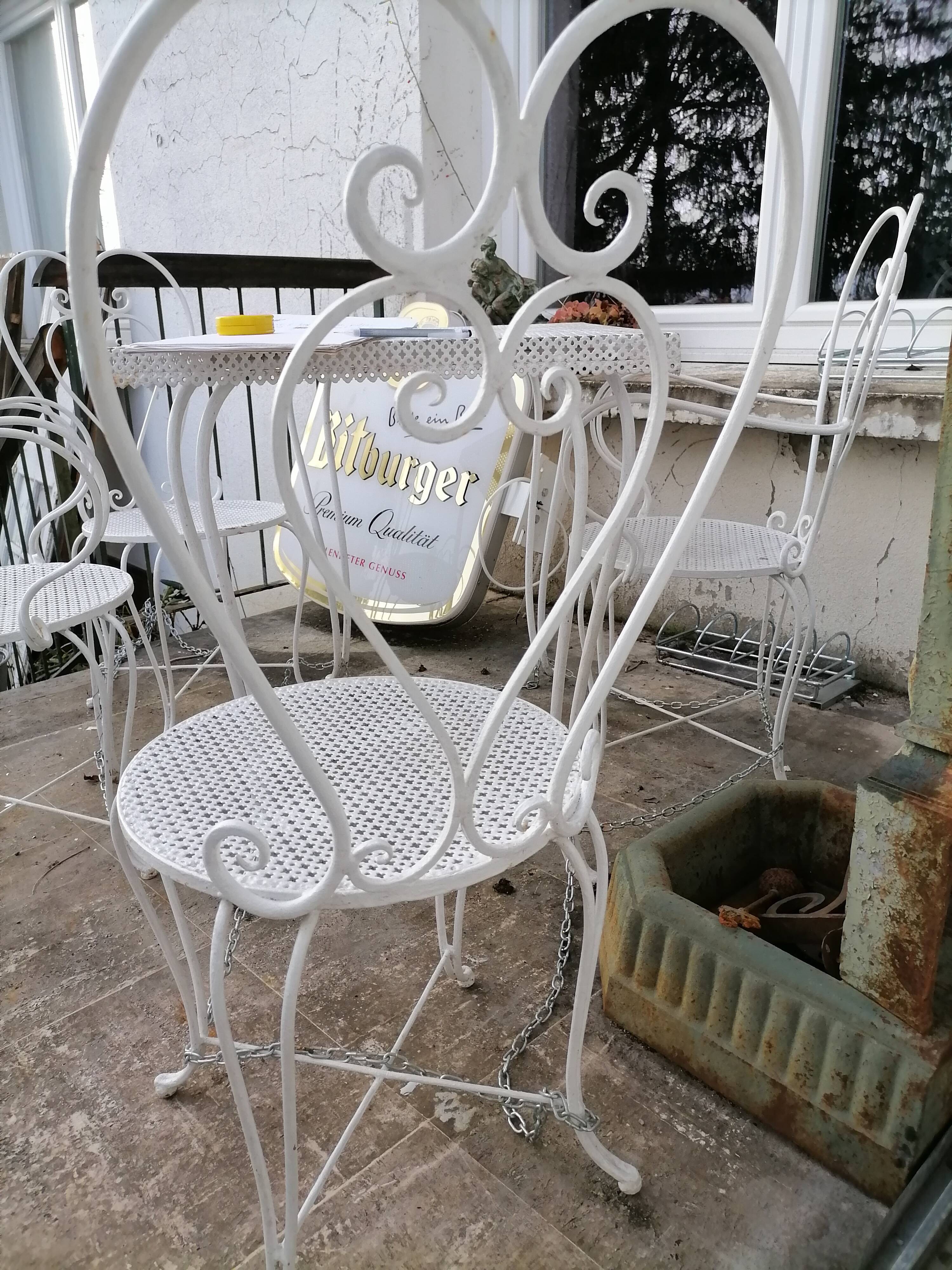 Living room wrought iron garden