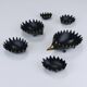 Stackable brass hedgehog ashtrays by Walter Bosse, Herta Baller, Austria, 1950s.