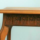 Art Deco side table wooden top