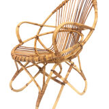 Rohe Noordwolde rattan chair, 1960, Netherlands
