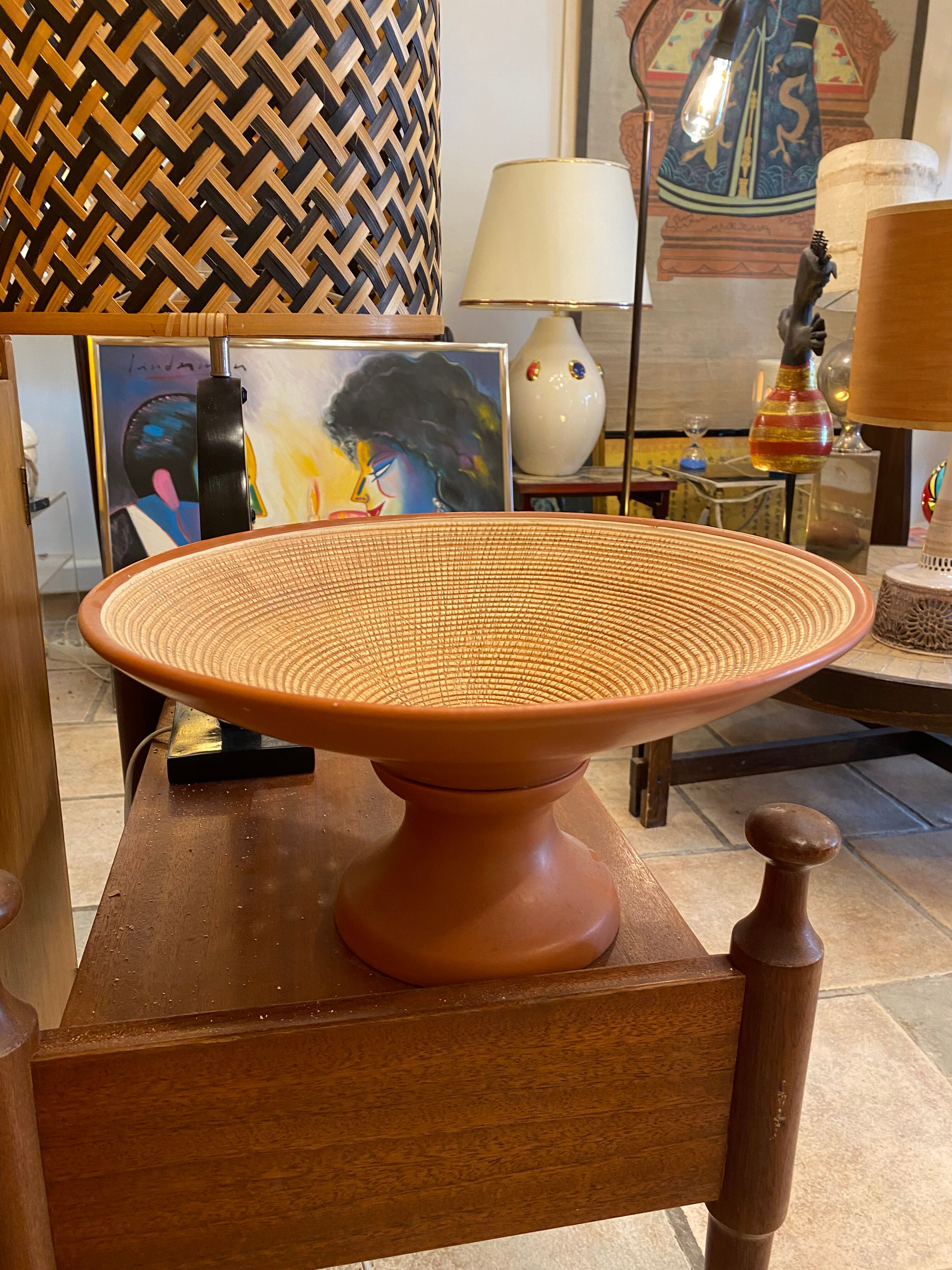 Contemporary terracotta cup