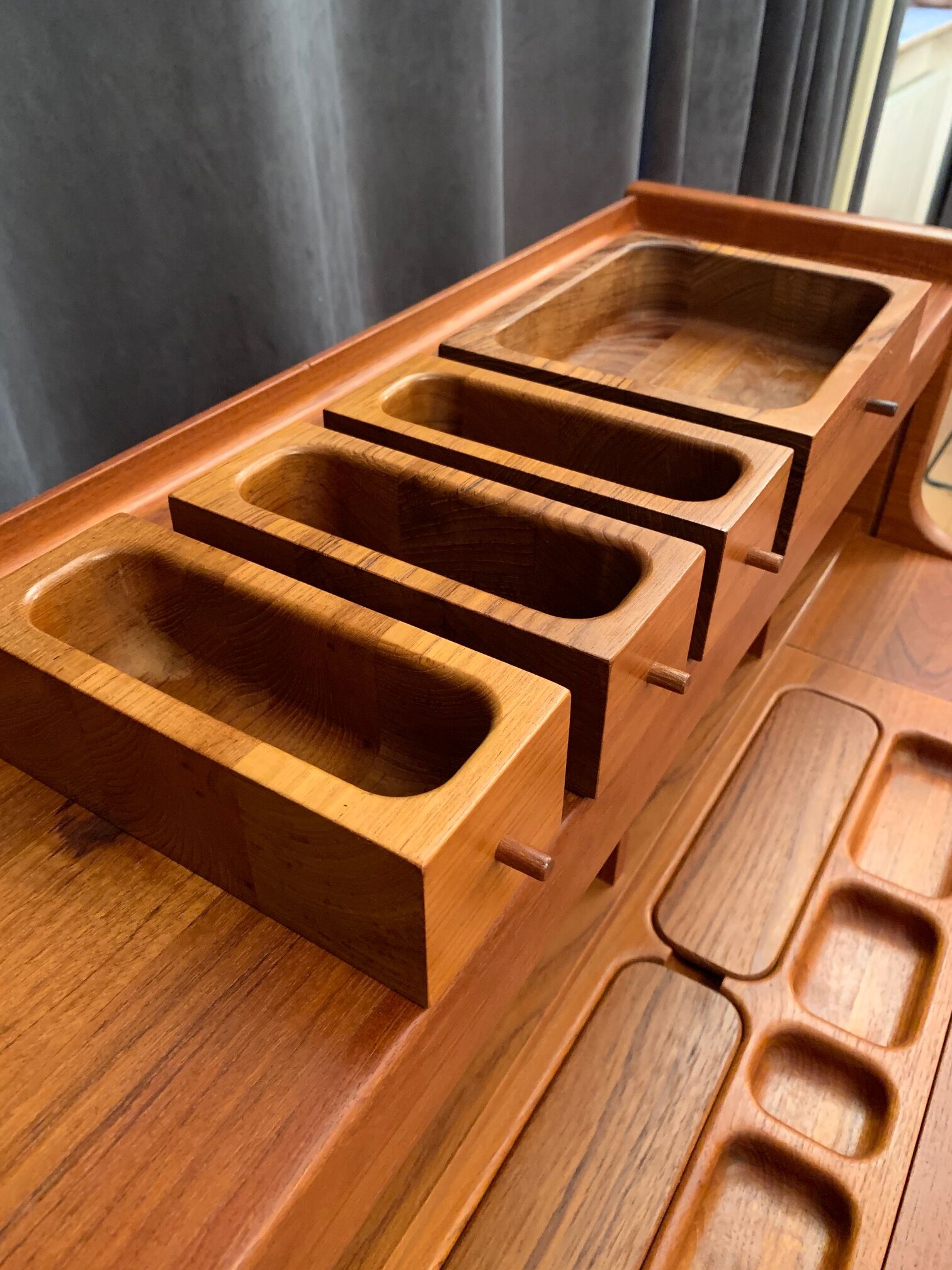 Designer desk by John Mortensen, Dyrlund, Denmark, 1970s