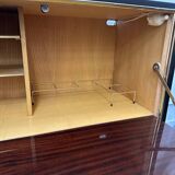 Bar cabinet with compass feet