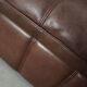 Brown leather sofa, Swiss design, 1970s