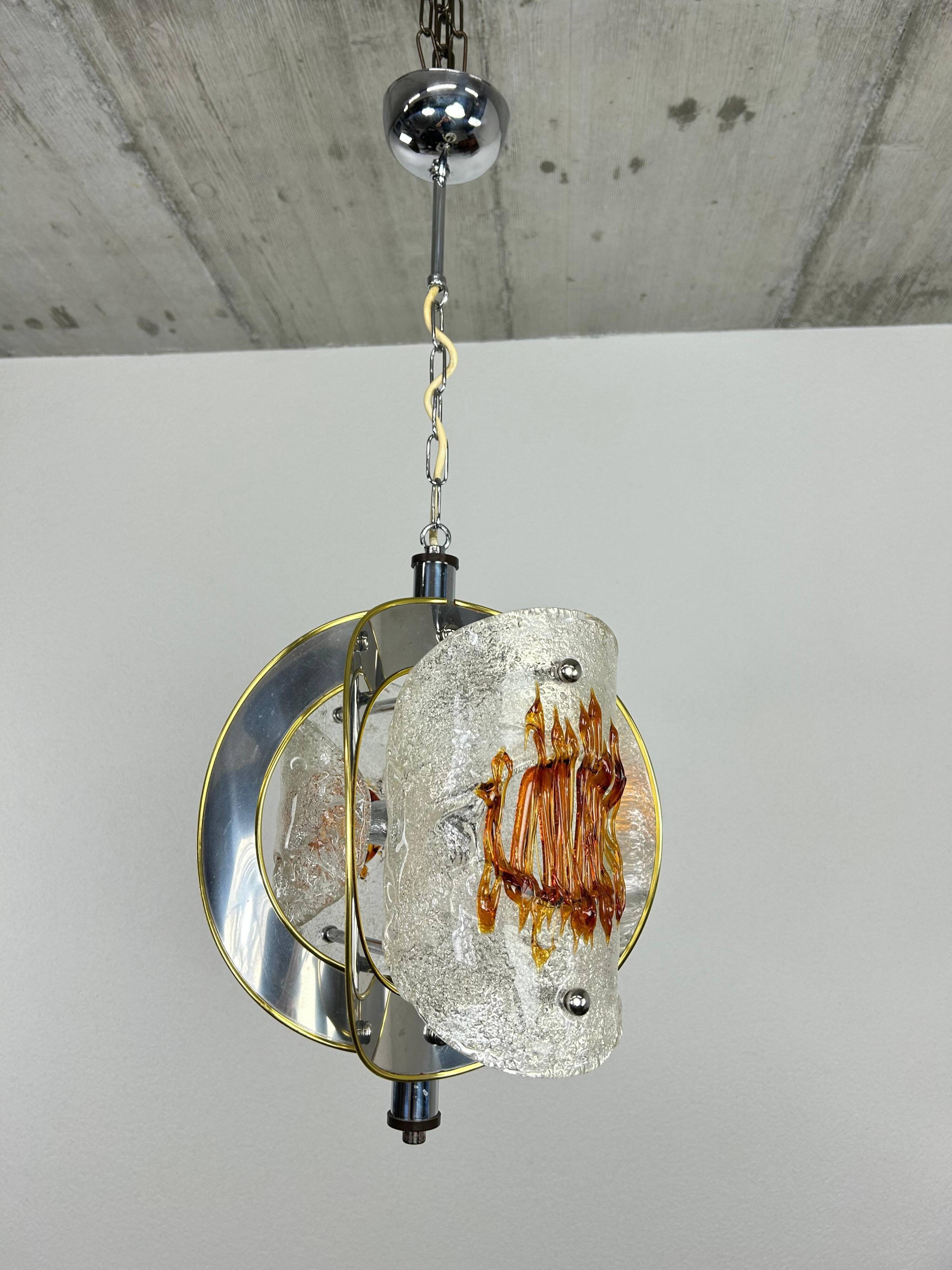 Modern mid-century pendant lamp by Toni Zuccheri for VeArt