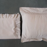 Embroidered old pillowcases