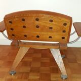 Solid teak armchair
