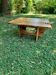 Coffee table in solid walnut