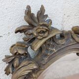 Beveled mirror in bronze louis XV 19th