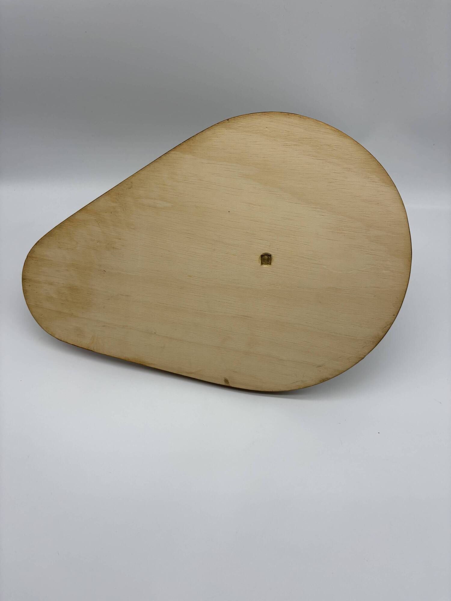 Vintage service tray wood, glass and bamboo – 1960s