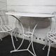 Wrought iron garden furniture