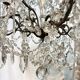 12-light crystal chandelier, antique light fixture