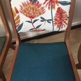 Suite of 4 vintage chairs 70 years