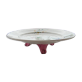 Tripod pie dish with floral decoration stamped v.etienne paris