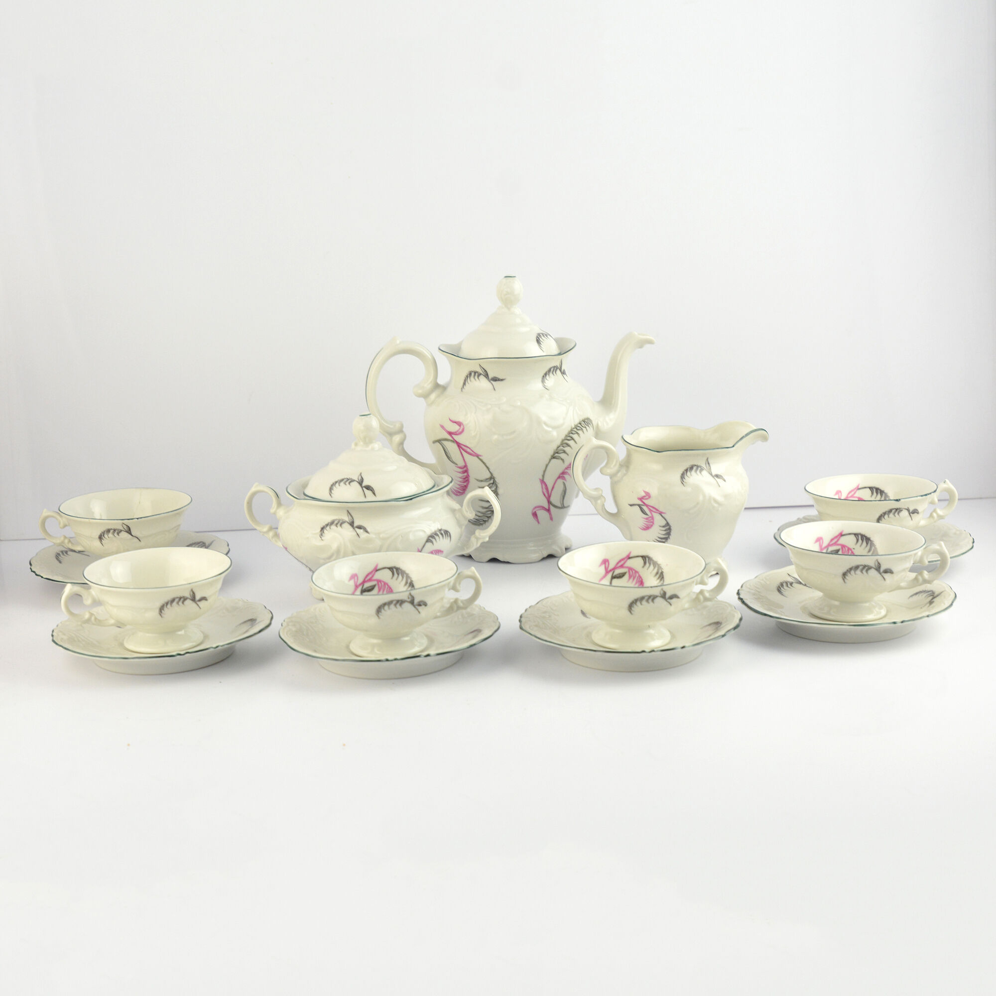 Porcelain tableware, coffee service, Wałbrzych, Poland, 1970s