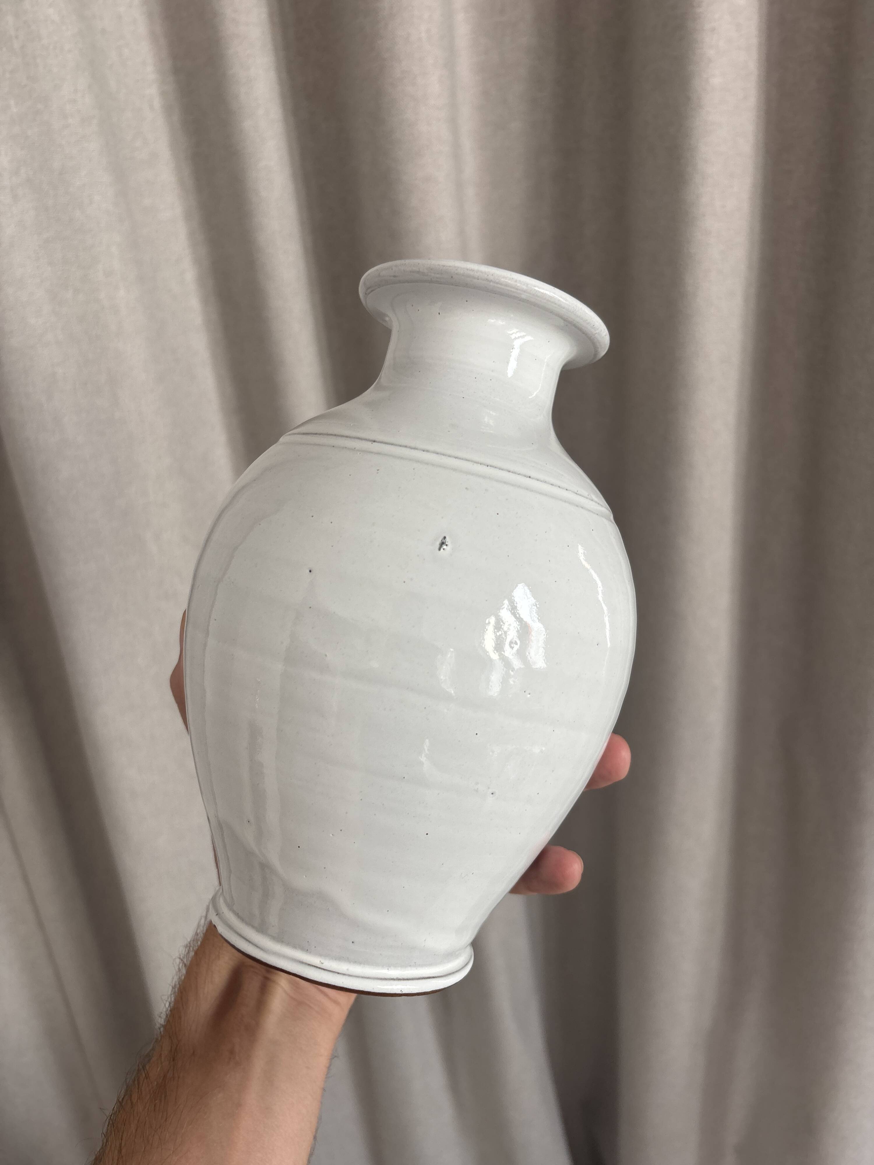 vintage vase made of hand-turned ceramic