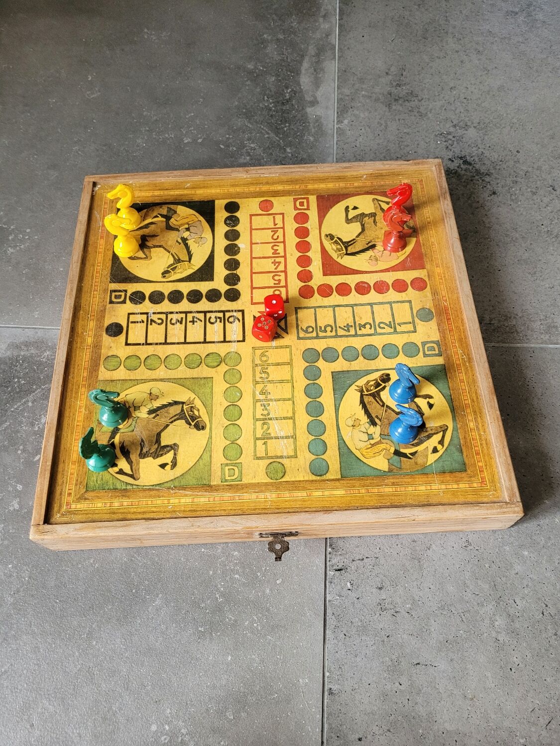 Ancient game of small wooden horses