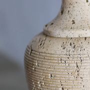 Large table lamp in travertine - Attributed to Mannelli production