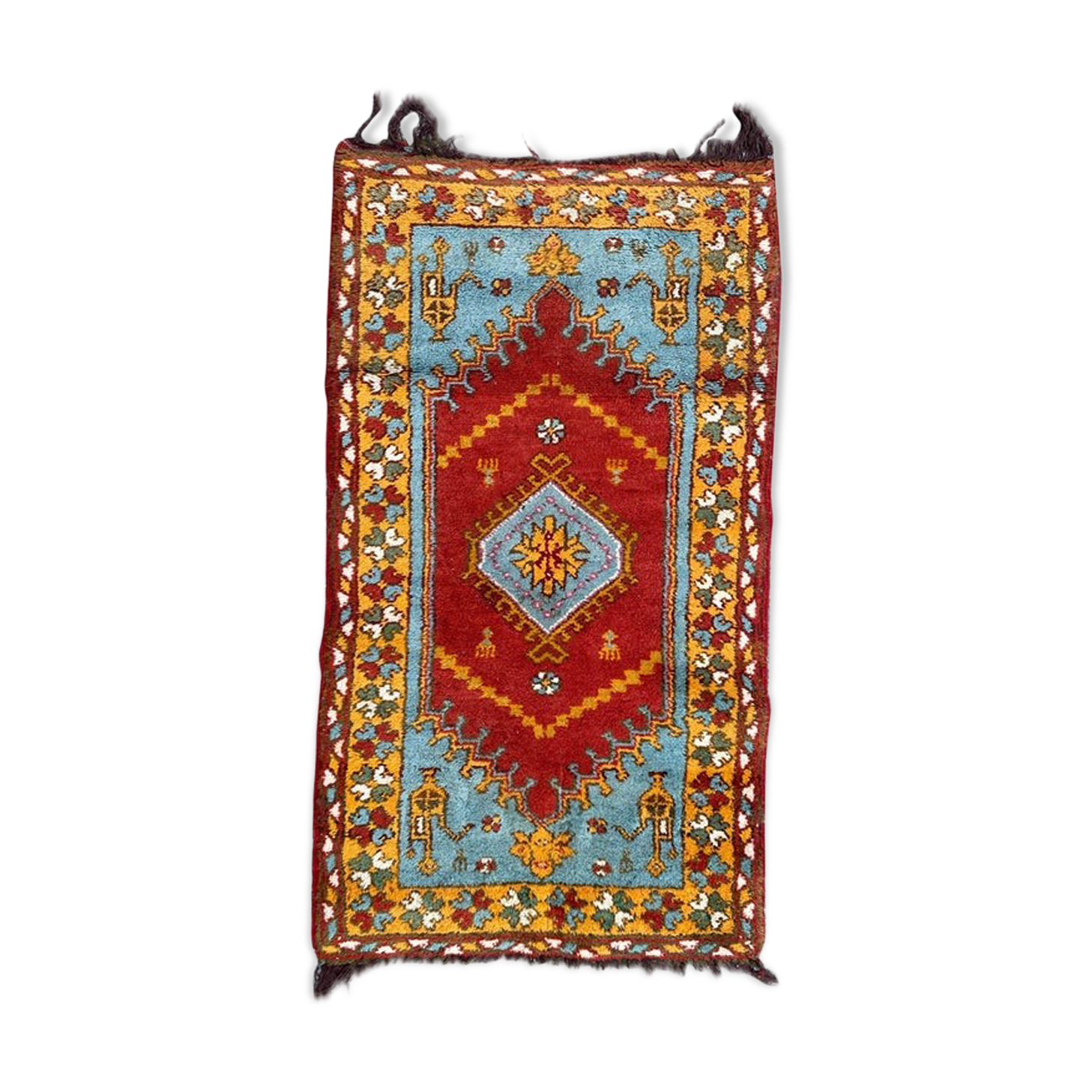 Mid-century Turkish Ushak carpet 144x82cm