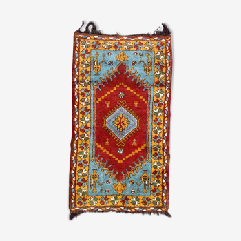 Mid-century Turkish Ushak carpet 144x82cm